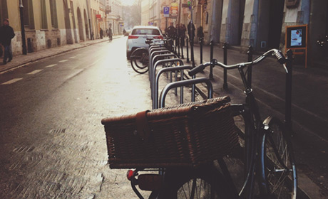 Bike Retro estacionada